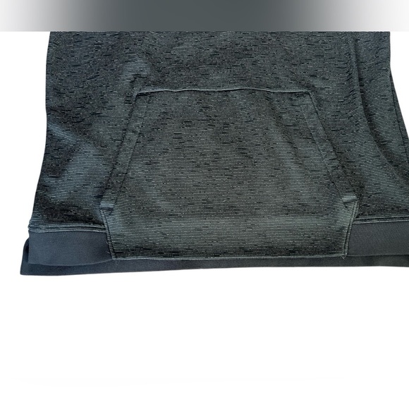 Men’s Under Armour Hooded 1/4 Zip Fleece Black Pinstripe Size Large - Picture 2 of 6